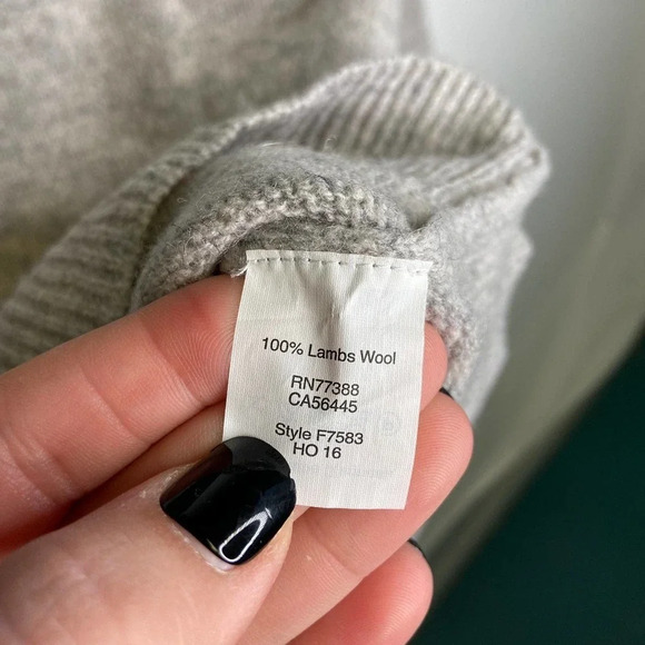 J.Crew | Blue Grey Crewneck Sweater Isle Medium - Picture 6 of 6